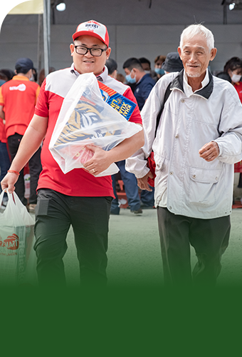 VND 7.6BN (cash and in-kind) contributed to communities for the Annual
                                    Tet charity